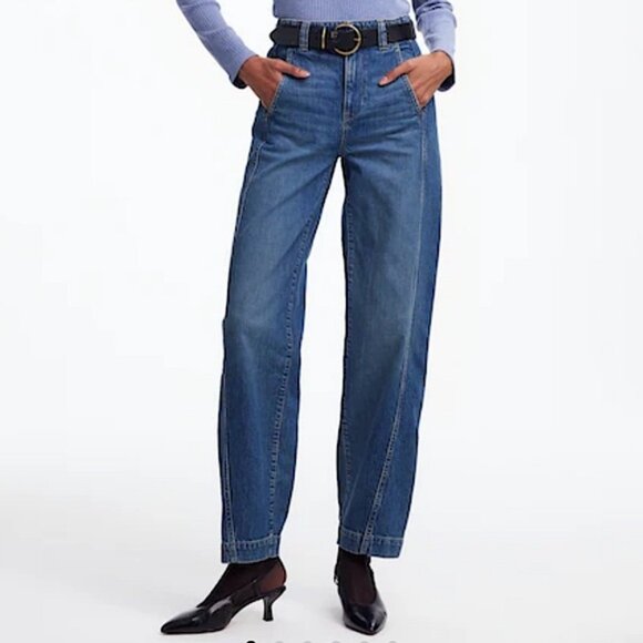 Denim - Madewell Tapered Denim Trousers in Concho Wash Size 29